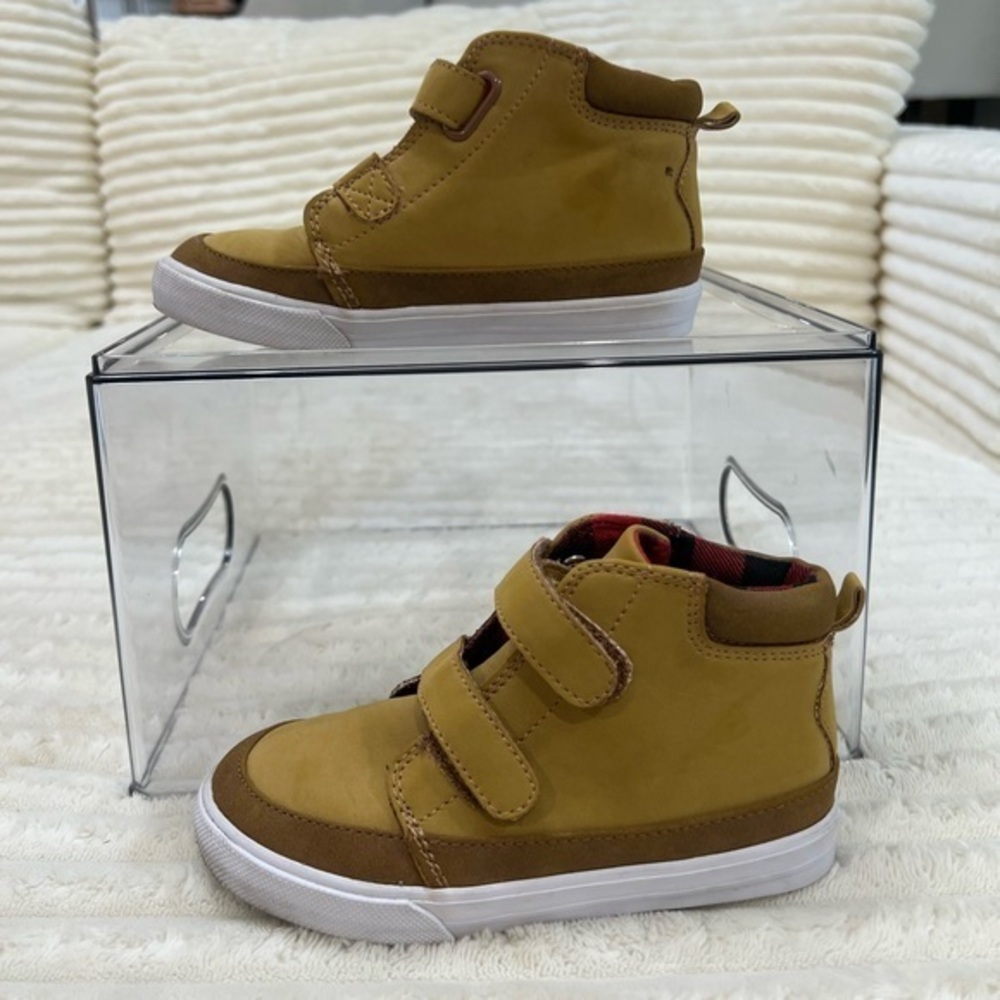 Cat & Jack kids High Top Sneakers size Kids 10 Color Tan